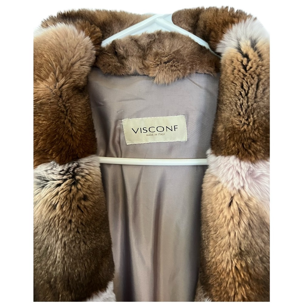 Visconf Italian Rabbit Fur Coat - Picture 3 of 4